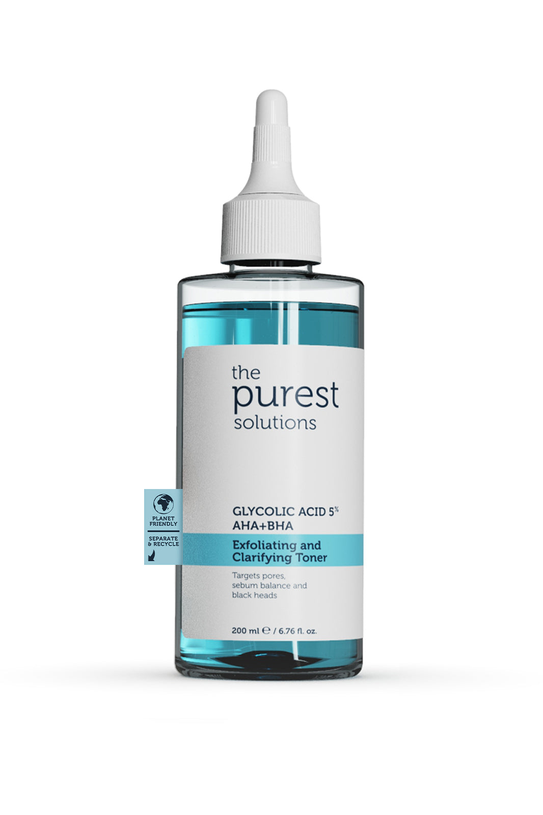 The purest solutions Exfoliating & Clarifying Toner AHA 5% + BHA 200ml