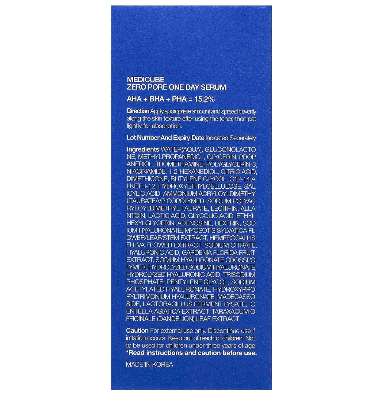 Medicube Zero Pore One Day Serum (30 ml)