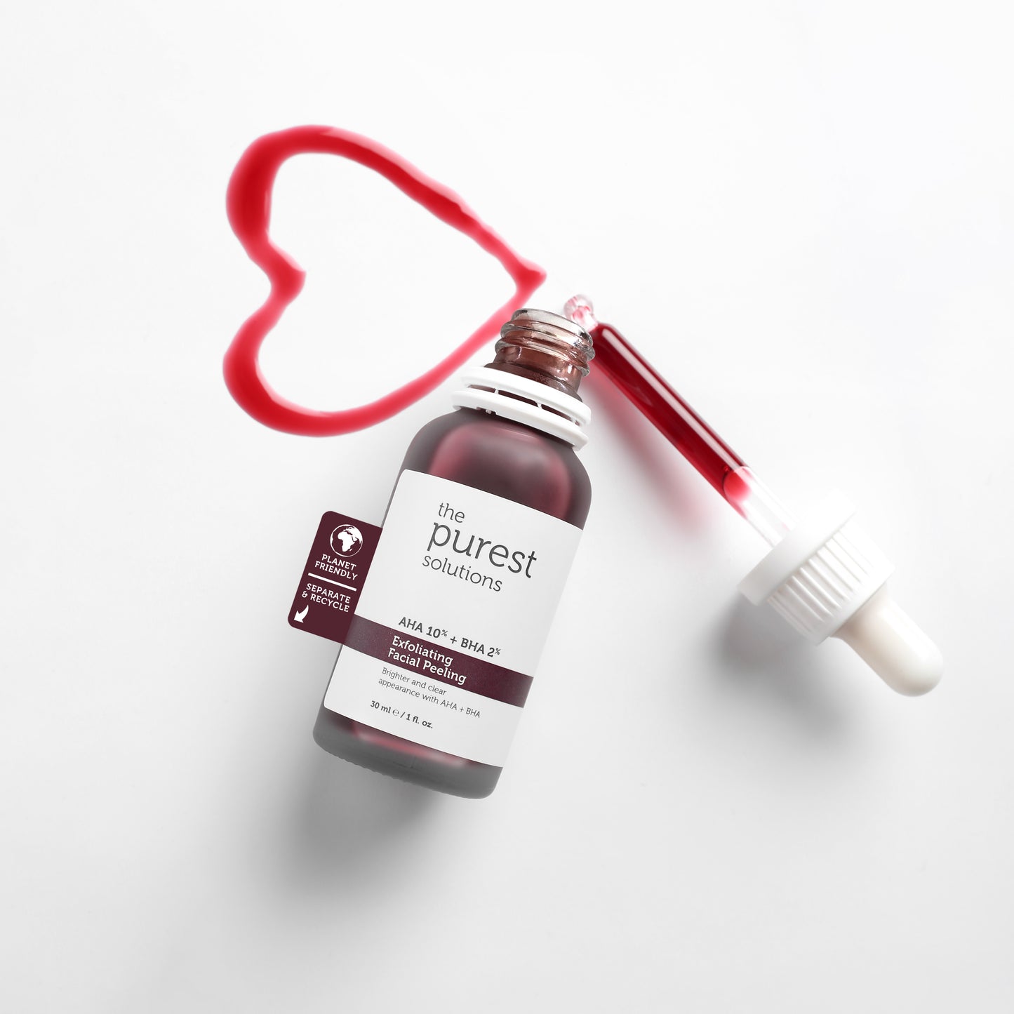 The purest solutions AHA 10% BHA 2% exfoliating facial peeling