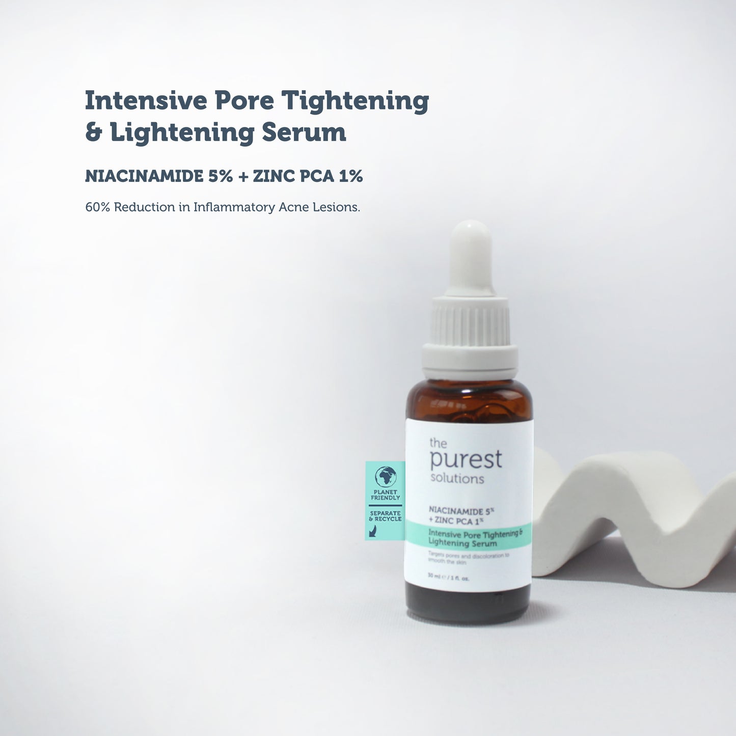 The purest solutions Pore Tightening & Lightning Serum NIACINAMIDE 5% + ZINC PCA 1% 30ml