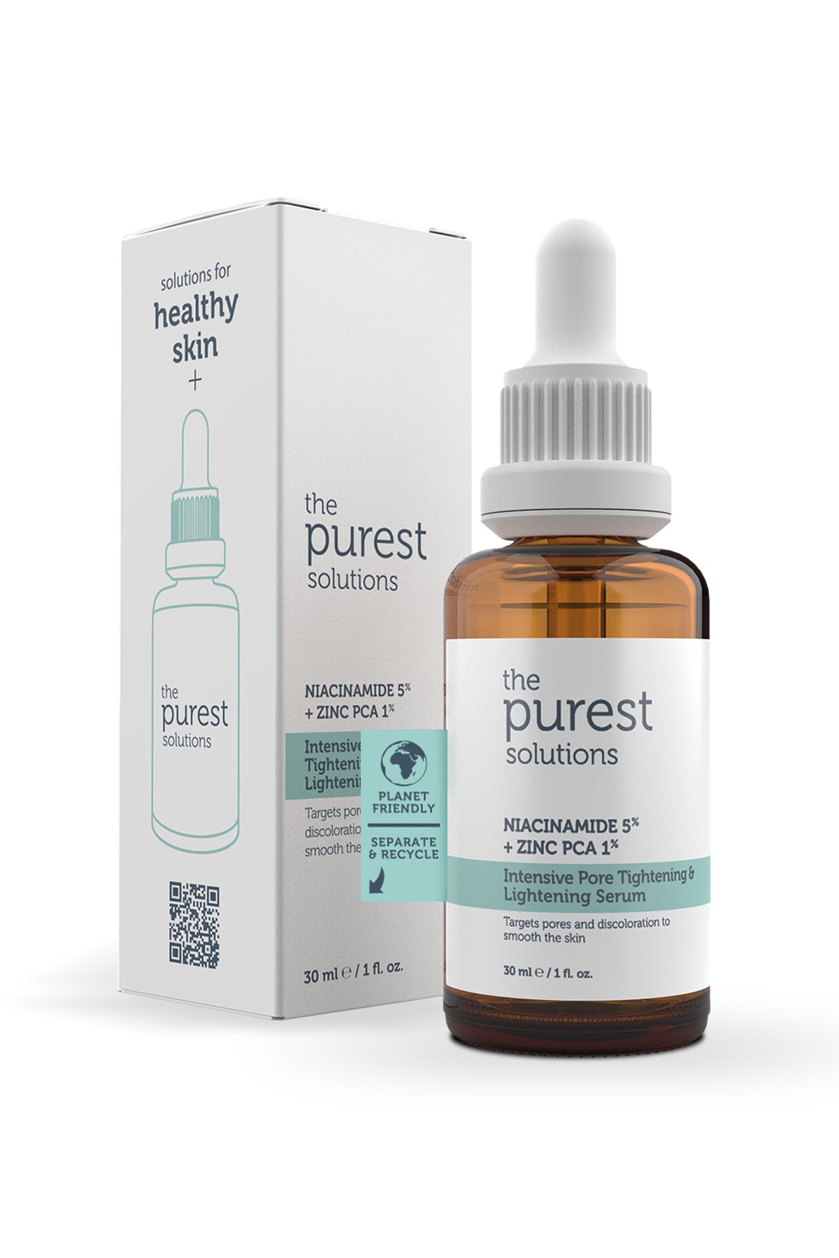 The purest solutions Pore Tightening & Lightning Serum NIACINAMIDE 5% + ZINC PCA 1% 30ml