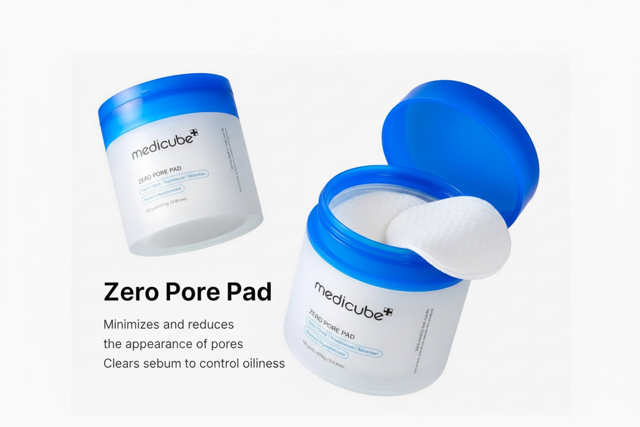 Medicube Zero Pore 2.0 AHA + BHA Facial Toner Pads For Pore Tightening 155g, Pack of 70's