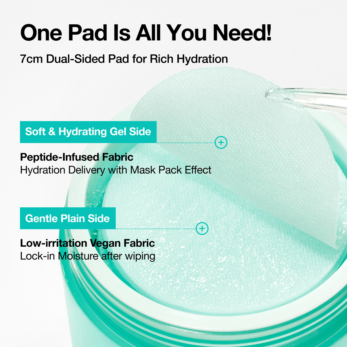 ANUA PDRN 100 Hyaluronic Acid Glow Pad 60 EA