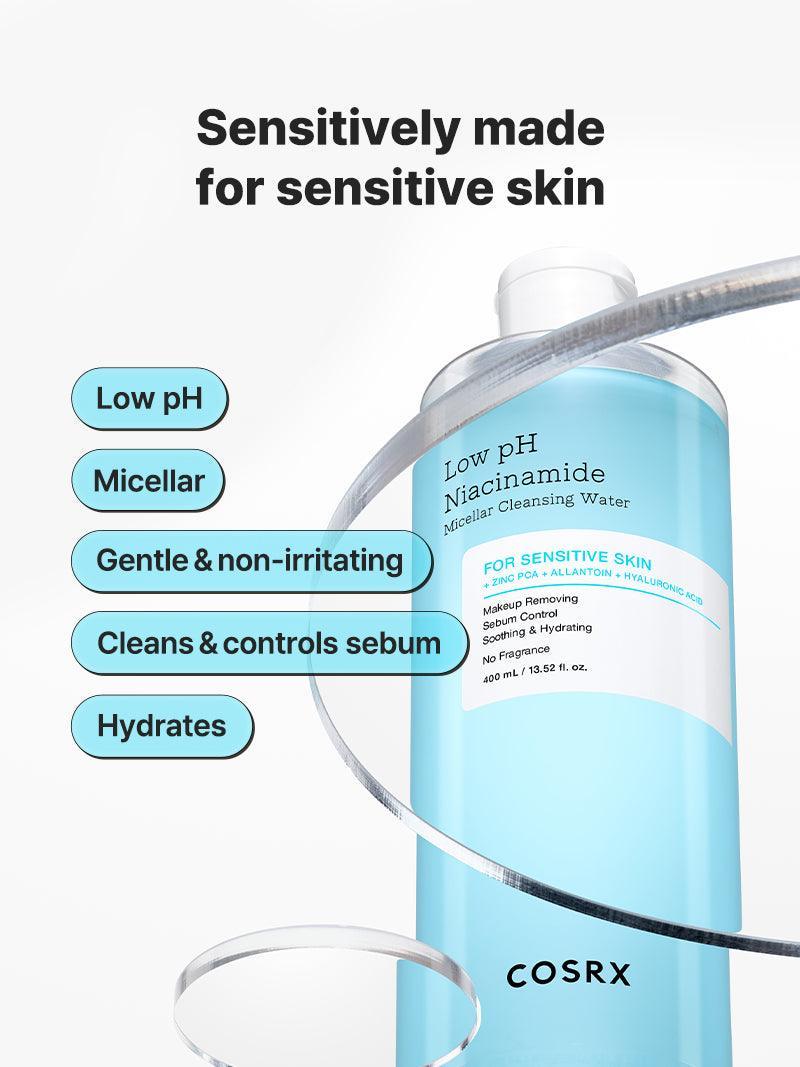 Cosrx Low pH Niacinamide Cleansing
Water, 100ml