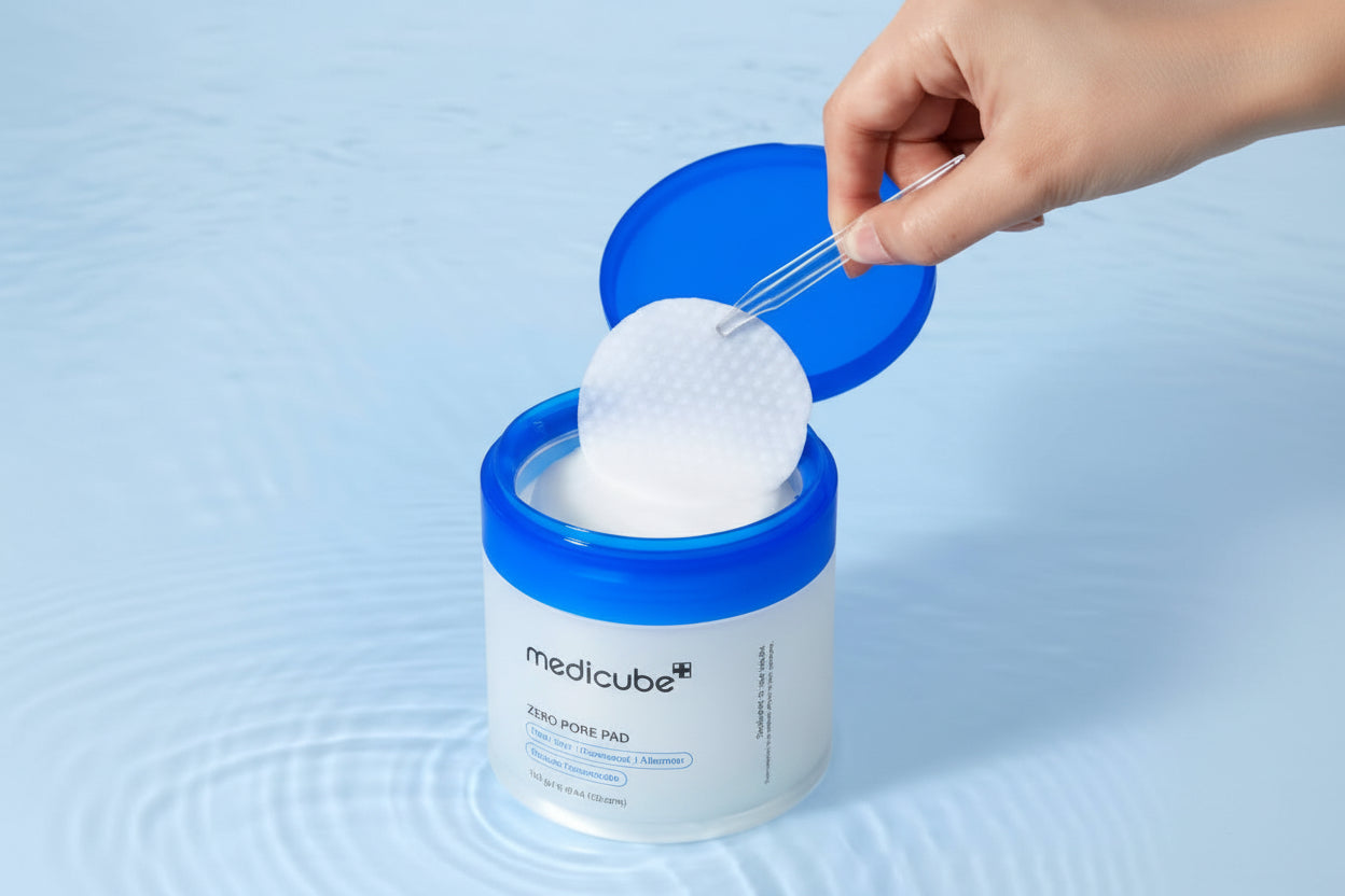 Medicube Zero Pore 2.0 AHA + BHA Facial Toner Pads For Pore Tightening 155g, Pack of 70's