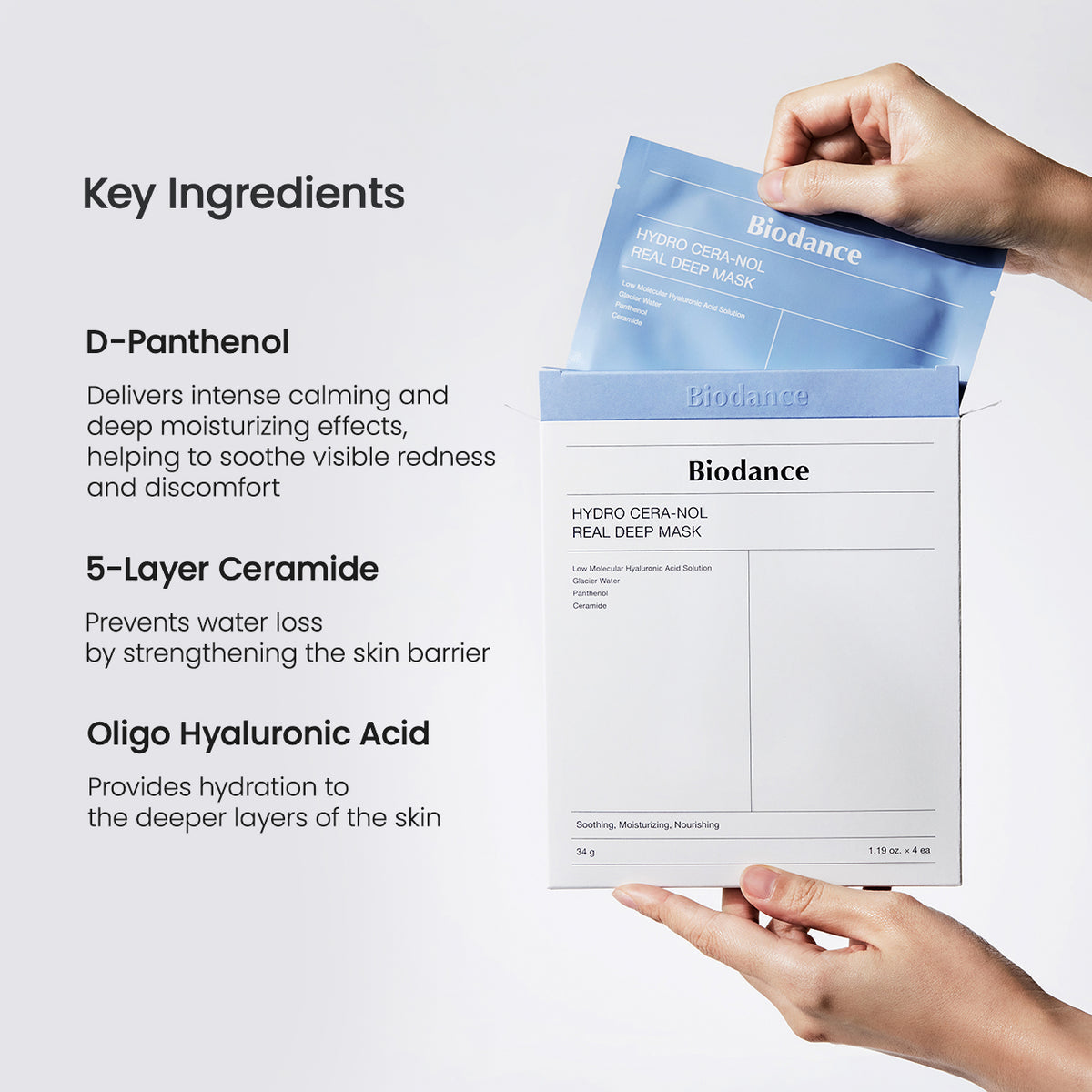 Biodance Hydro Cera-nol Real Deep Mask 4 EA